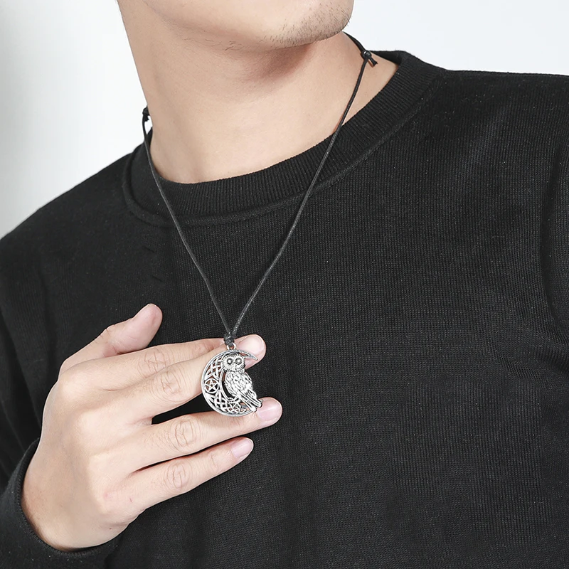 Кулон в виде совы кулон полумесяца амулет талисман|crescent moon pendant|moon pendantcrescent |