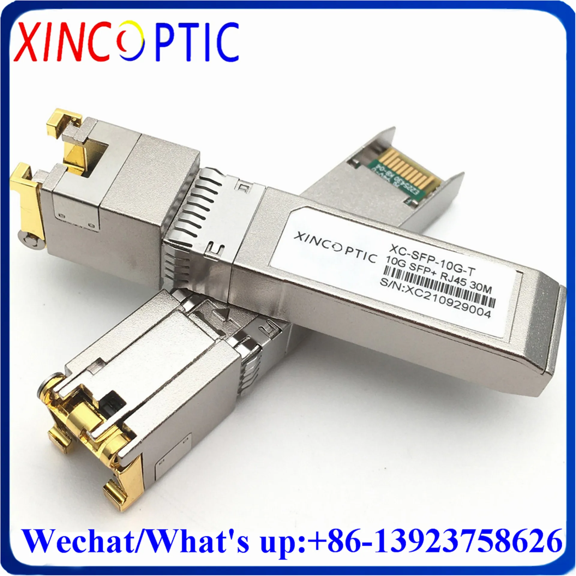 2Pcs-10G-RJ45-Copper-SFP-Transceiver-Module-10GBase-Tx-Ethernet-30M ...
