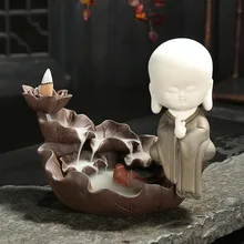 Incenso Queimador Incienso печь маленький монах керамический песок аромат сандаловое дерево сковорода для буддийские орнаменты