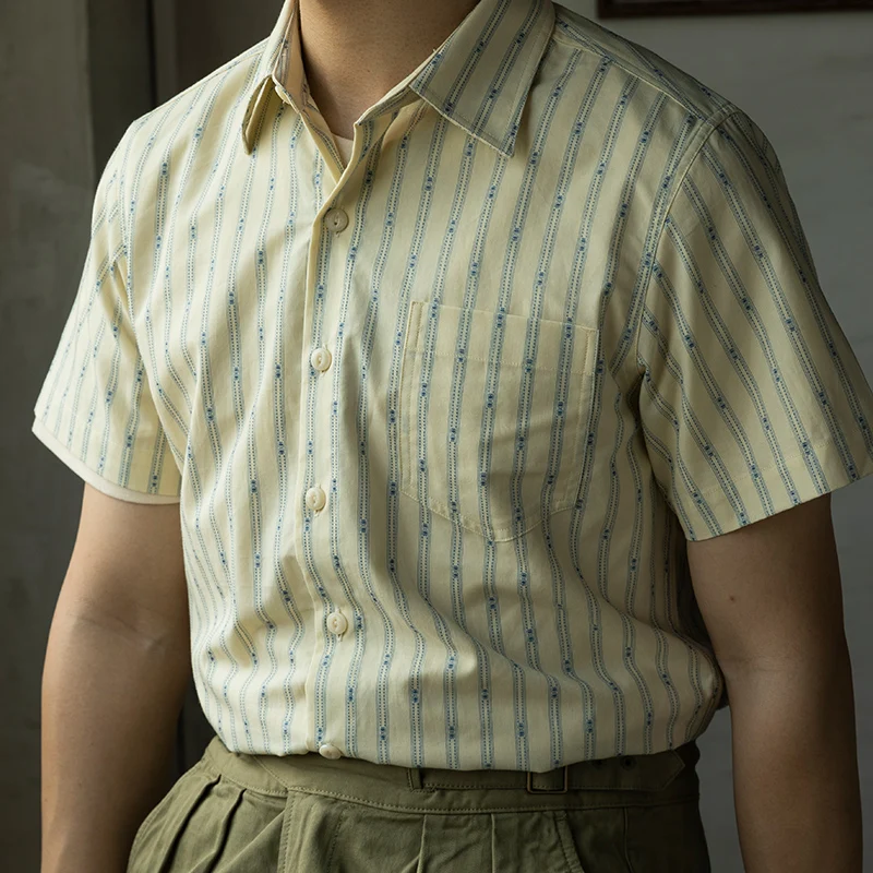 Red Tornado Retro 1930s Jacquard Stripe 