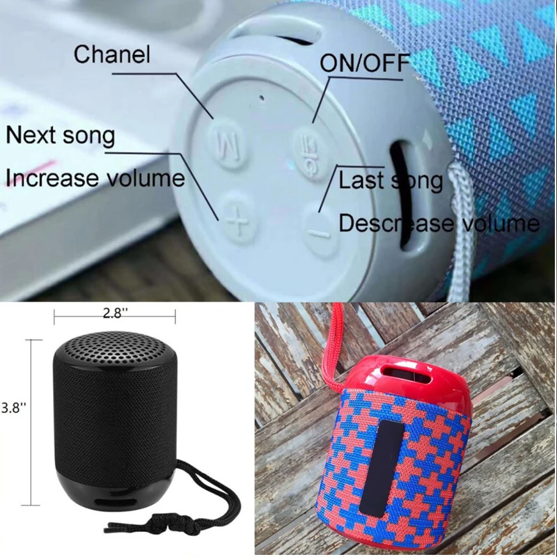 Маленькая Колонка tg129 сабвуфер звуковая панель портативный bluetooth мини динамик