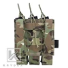KRYDEX For MP5 MP7 KRISS Triple Magazine Pouch Tactical Modular MOLLE Triple Open Top SMG Mag Pouch Carrier For Airsoft Hunting ► Photo 2/6
