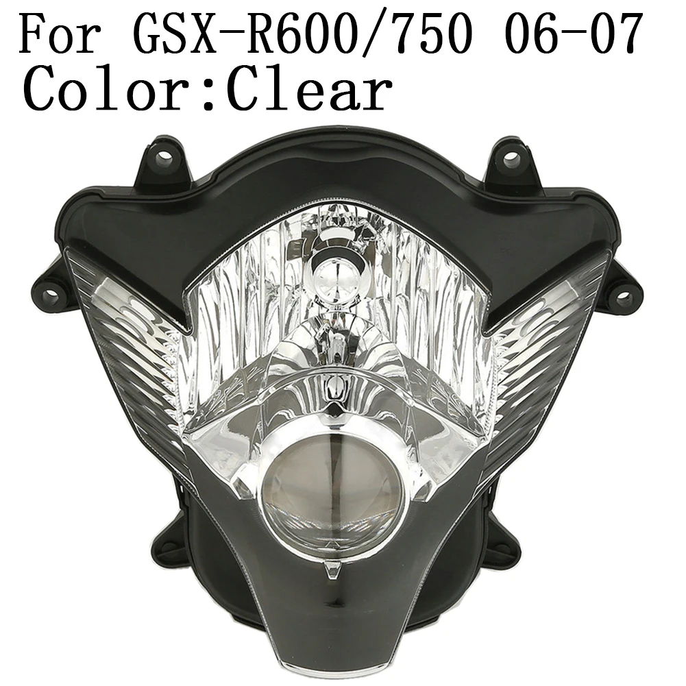 

Передняя фара в сборе для Suzuki GSXR600/750 2006 2007 прозрачная
