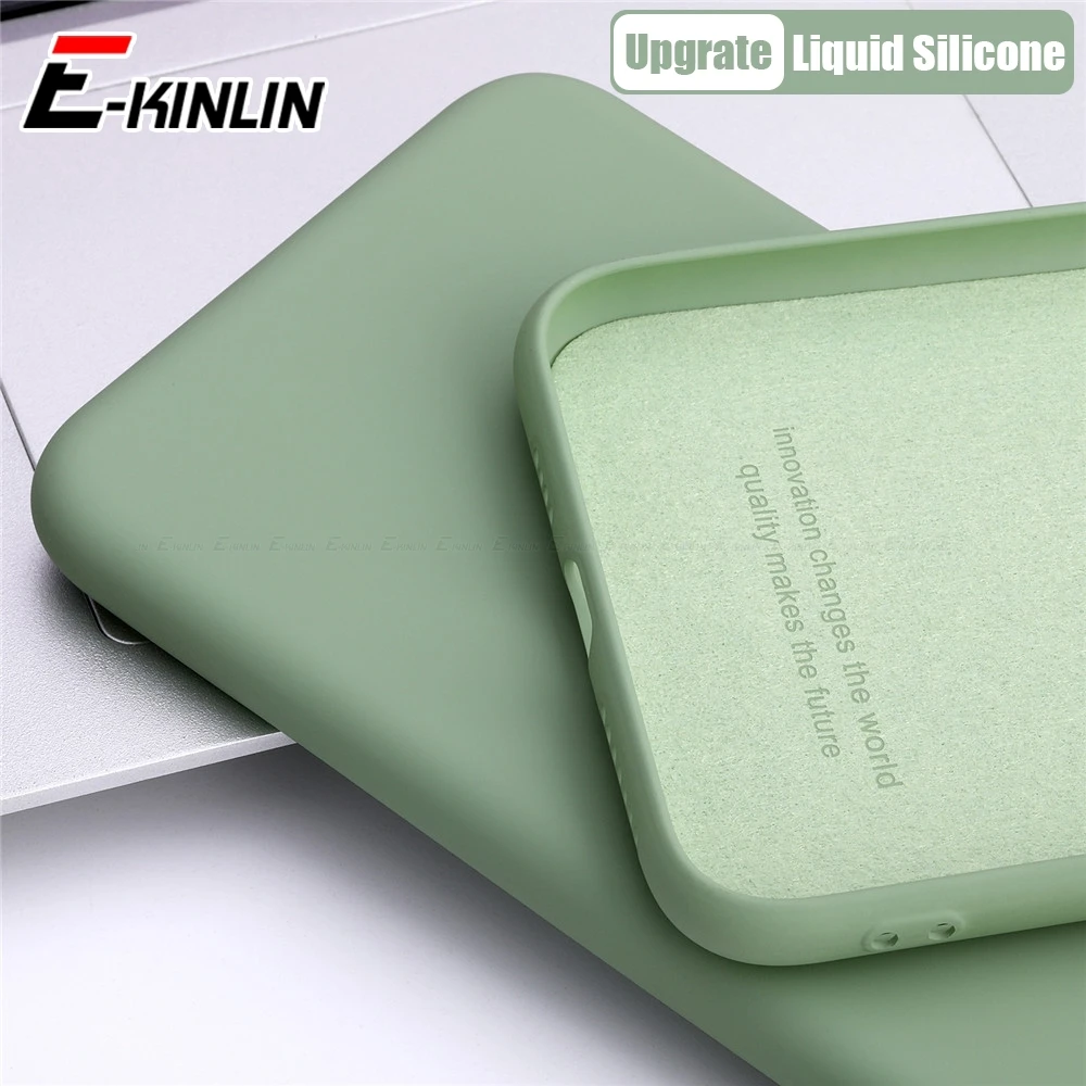 Liquid Silicone Phone Case For Huawei Mate 40 40E 30E 30 20 X P50 P40 P30 P20 Pro 5G Plus Lite XL Soft TPU Full Protection Cover | Мобильные
