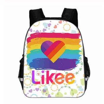 

Like App Backpack "LIKEE 1 (Like Video)" Bag Kids 3D Printed Zipper Kindergarten School Bags Russia Type 13 Inch Bookbag Fashion