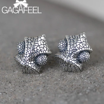 

GAGAFEEL S925 Sterling Silver Retro Temperament Women's Thai Silver Creative Design Earrings for Women Female Fashion Jewelry