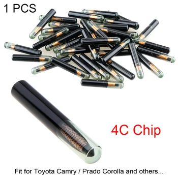

Blank ID4C Glass Chip Car Key Transponder Chip Fit for Lexus Toyota Camry Prado Corolla , etc
