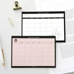 Липкий ежемесячный планировщик, чтобы сделать список обучения блокноты для записей блокнот ежедневный Еженедельный рабочий планировщик