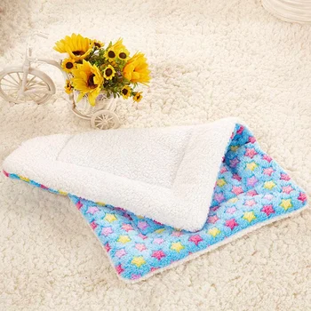 

New Thickened Pet Soft Fleece Pad Blanket Bed Mat For Puppy Dog Cat Sofa Cushion Home Washable Rug Winter Warm Mats