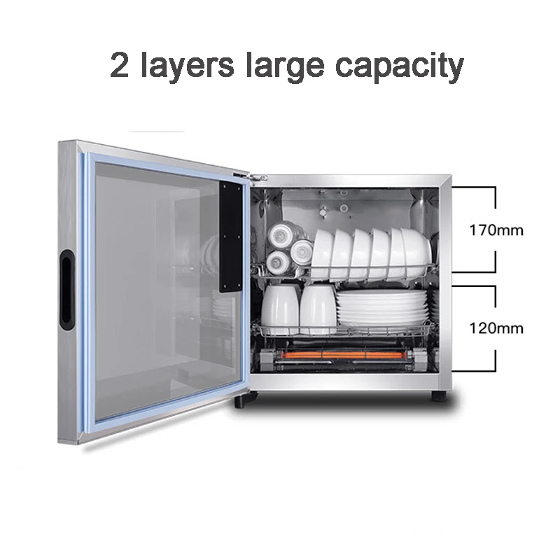 3 шестерни ЖК-дезинфекционный шкаф вертикальный высокотемпературный инфракрасный стерилизатор дезинфекция маленькая посуда электронная сушилка для посуды