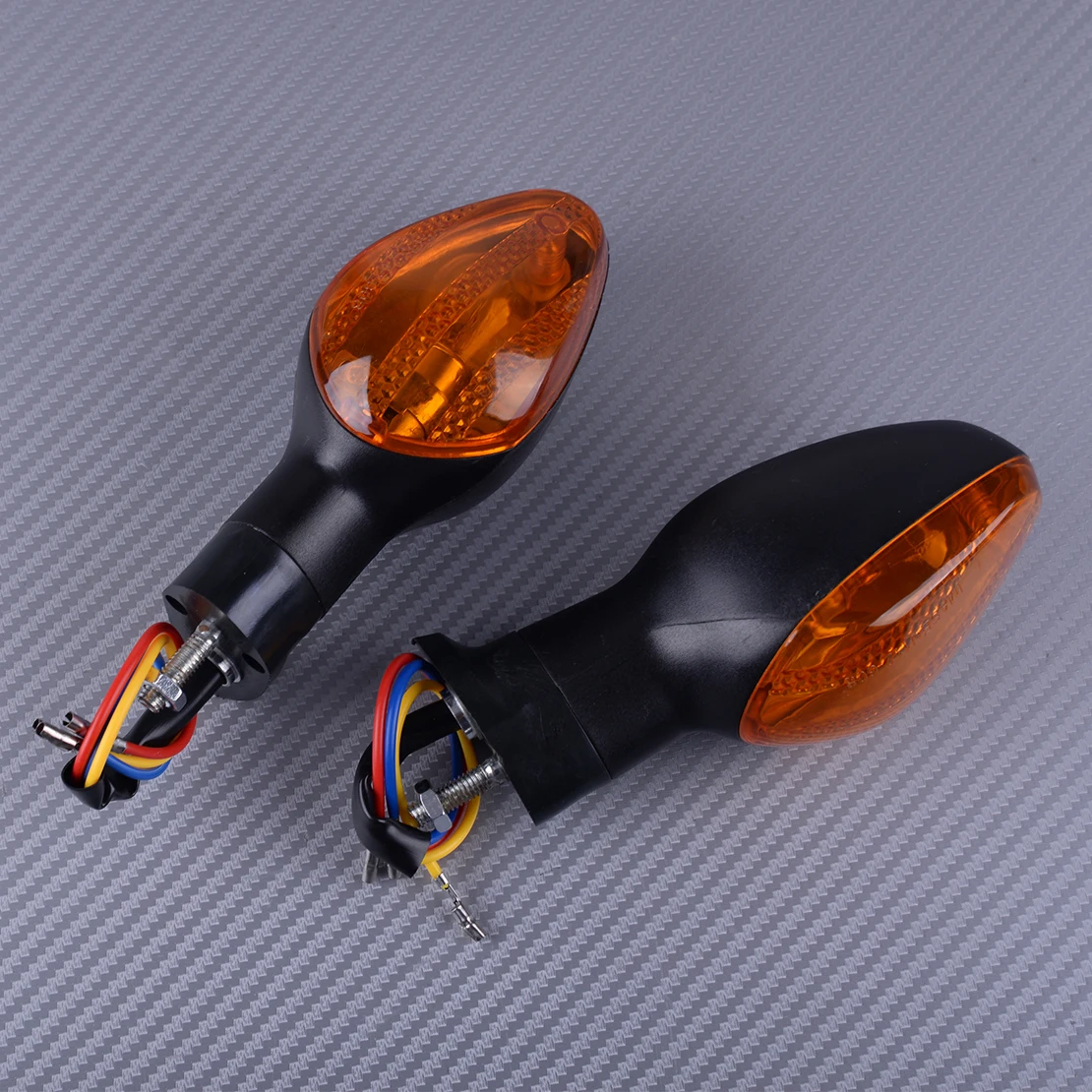 

DWCX 2pcs Plastic Amber Motorcycle Rear Turn Signal Light Indicator Lamp Blinker fit for HONDA CBR1000RR CBR600RR/F FAZE250