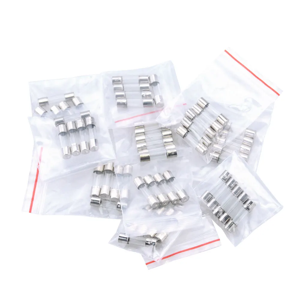 

50PCS/Lot 10 Kinds 5x20mm Fast Glass Fuse Kit In Package 0.5A 1A 2A 3A 4A 6A 7A 8A 10A 15A 250V 5*20mm Insurance Tube Package