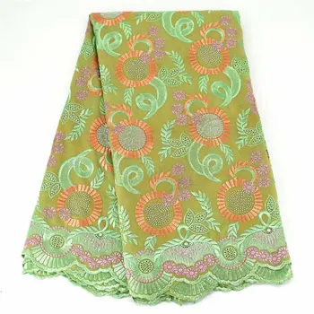 

New arrival Swiss voile lace in Switzerland top quality African dry stones French Nigerian cotton embroidered lace dress fabrics