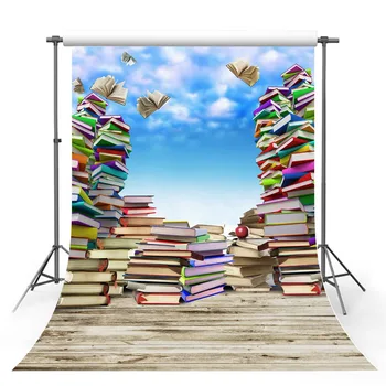 

TAIBO Vinyl Photography Background Sunny Day and Books School Children Backdrops for Photo Studio