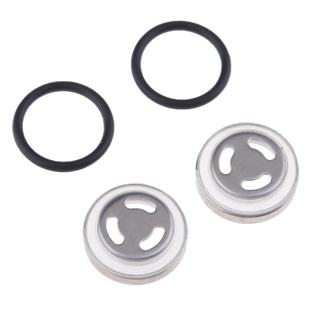 

4x Φ18mm + Φ12mm Sight Glass Sight Glass With Sealing Rings For Motorcycle Scooter Brake Pump Brake Cylinder