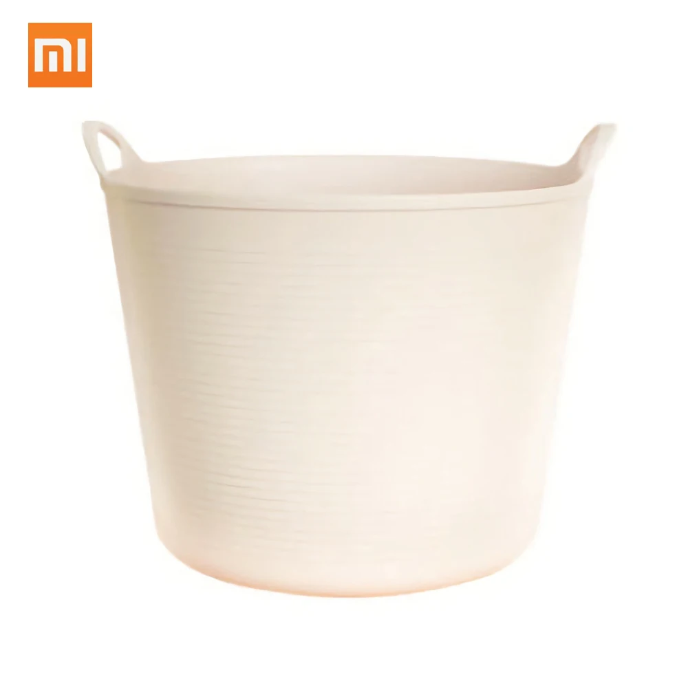 Xiaomi Jiezhi корзина для грязной одежды корзина для белья круглая корзина для хранения одежды держатель для игрушек ведро Органайзер большая емкость бинауральная