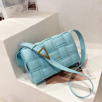

Luxury Design Weave PU Leather Women Crossbody bags 2020 New Fashion Purse Messenger Shoulder Bag Female Summer Cluthes Travel