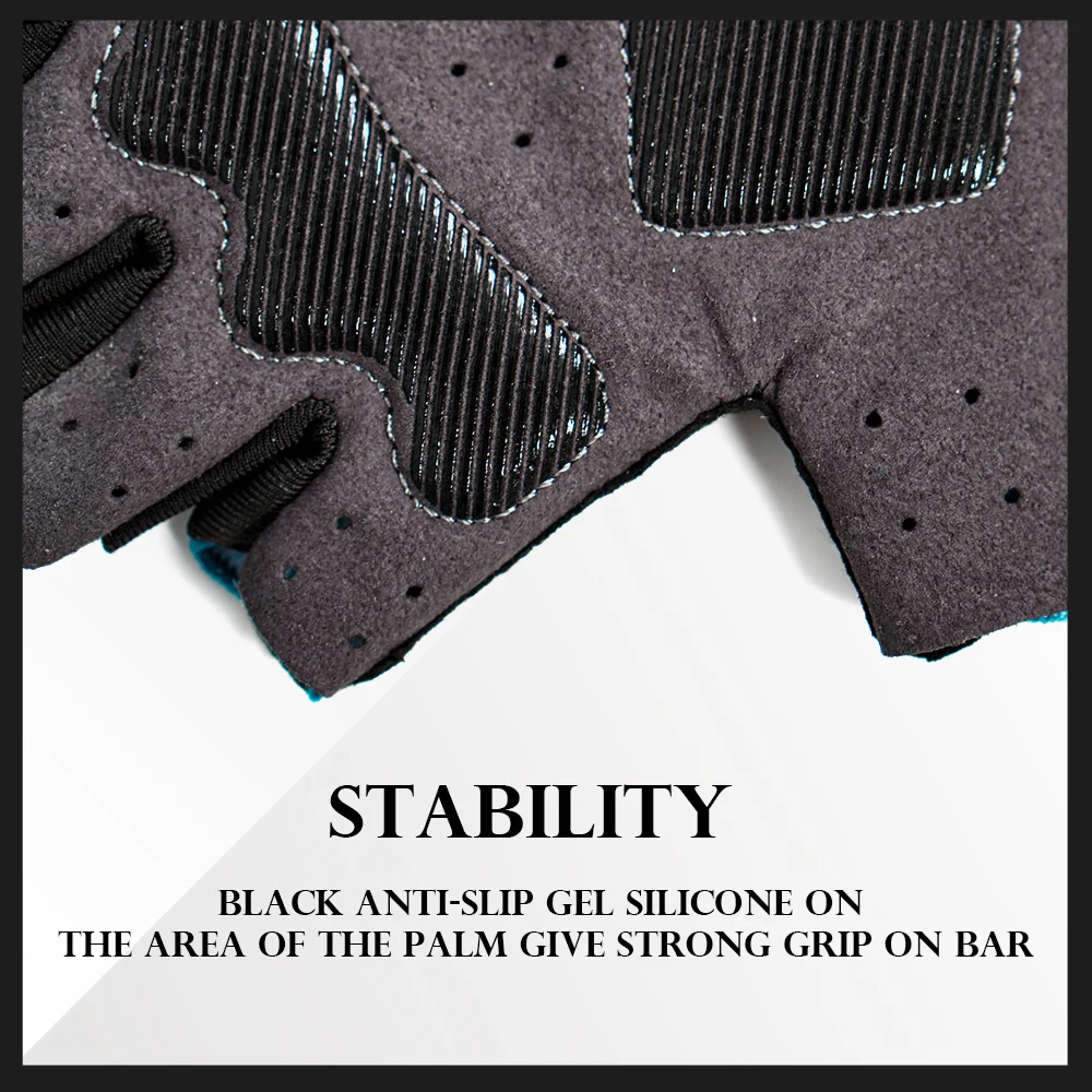 Chooee Sports Bike Gloves Anti-slip Gloves Half Finger Men Wome Breathable Anti-shock Glove Anti-sweat Fitness 5