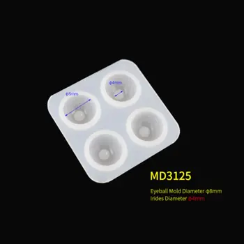 

All Sizes Ball-Jointed Doll Eye Resin Mold Eyeballs Half Round Doll Eyes Mold