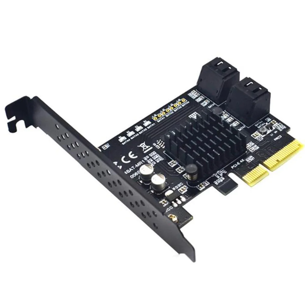 Адаптер для PCI-E SATA 3,0 IPFS Riser Card Поддержка RAID 4 порта 6G карта расширения передача данных 88SE9230 для RAID карты