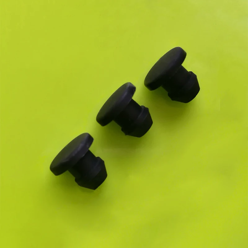 

10pcs Black Solid Silicone Rubber Cap 2.5/3/3.5/4mm T Type Plug Cover Snap-on Gasket Blanking End Cap Seal Stopper Insert Bung
