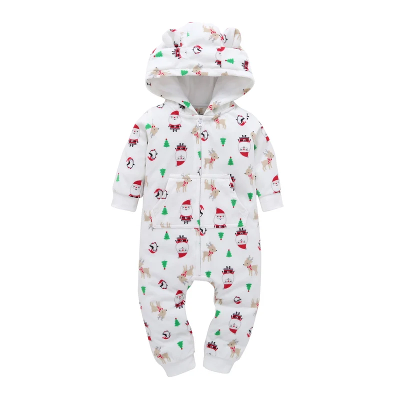 

Autumn Winter Baby Hoodie Clothing Casual Jumpsuit Newborn Boy Girl Cartoon Printing Rompers Kids Toddler Kids Outfits Clothes