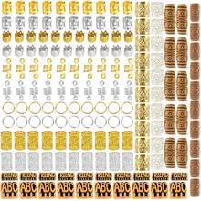 160 шт. Лист звезда золотые волосы коса дреды бусы волосы кольца/манжеты Diy заколка для волос клипсы для волос ужас подвеска в виде трубочки дреды