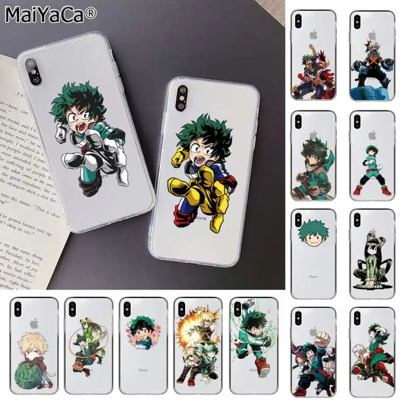 Чехол для телефона MaiYaCa My Hero Boku no academic deku и bakugou iphone SE 2020 11 pro 8 7 66S Plus X XS MAX 5S XR|Бамперы|