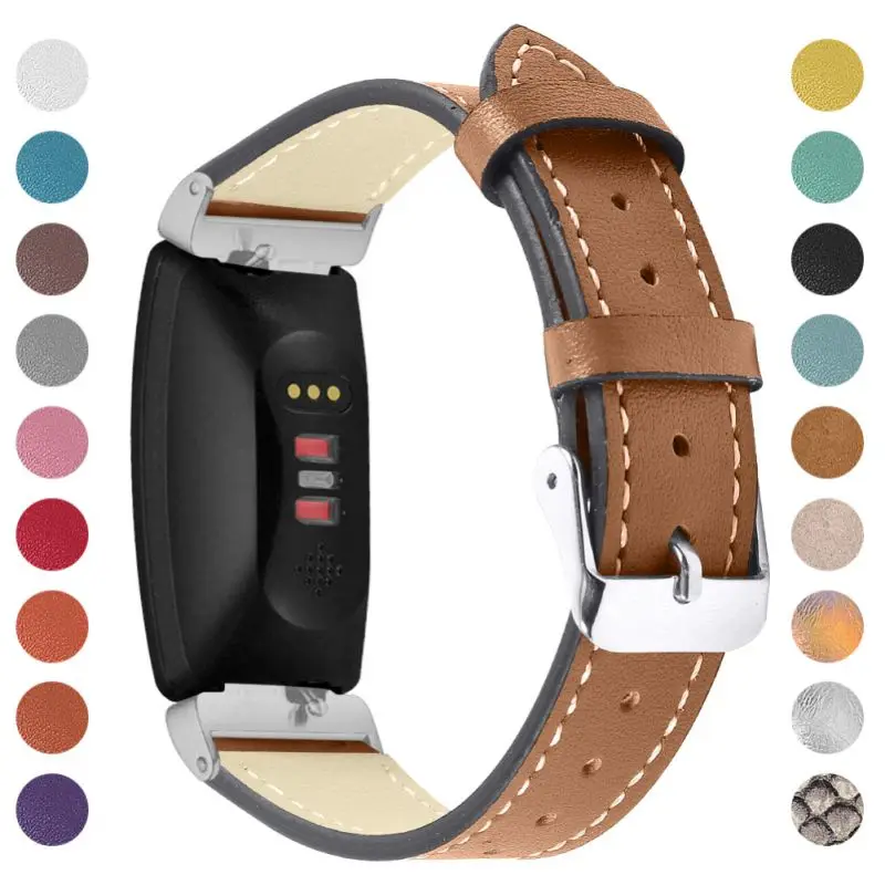 Совместимость для Fitbit вдохновить& для Fitbit Inspire HR ремень кожаный ремешок Регулируемый замена аксессуары, ремни