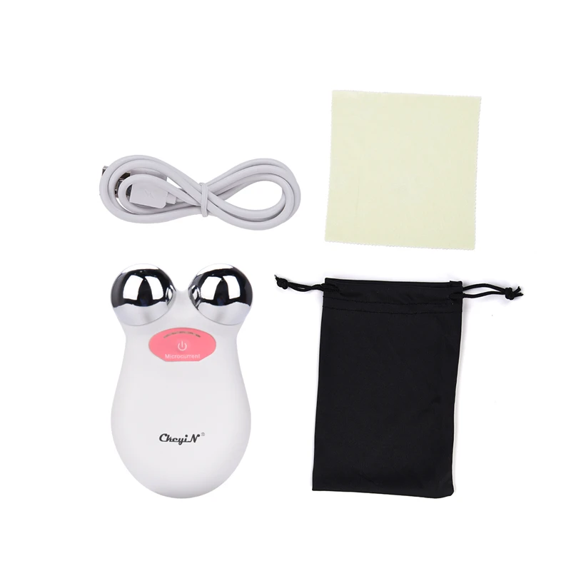 EMS Microcurrent Facial Massager 3D Roller Face Lift Tighten Slimming Anti Aging Wrinkles Puffiness Removal Beauty Machine 48