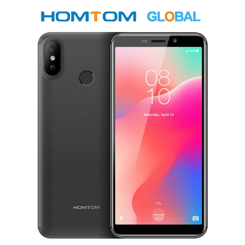 HOMTOM C1 1 ГБ ОЗУ 16 Гб ПЗУ четырехъядерный мобильный телефон 5,5 дюйма 18:9 полный дисплей 13MP задняя камера смартфон отпечаток пальца сотовый телефон