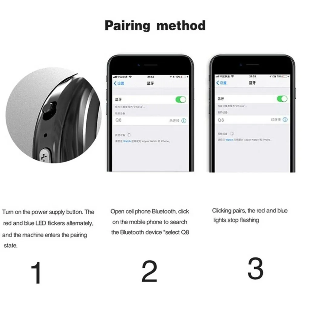 Binmer Bluetooth наушники беспроводные с шумоподавлением Дальнобойщик гарнитура наушник для вождения беспроводные наушники Headset-L109