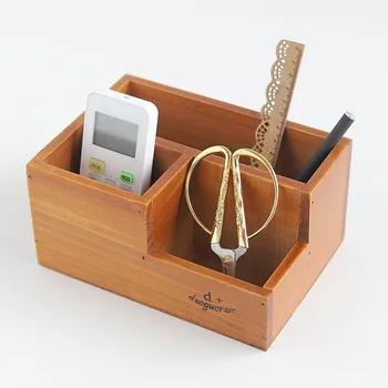 

Vintage wooden storage box Multi-function home storage consolidation box Living room Office Storage box free delivery