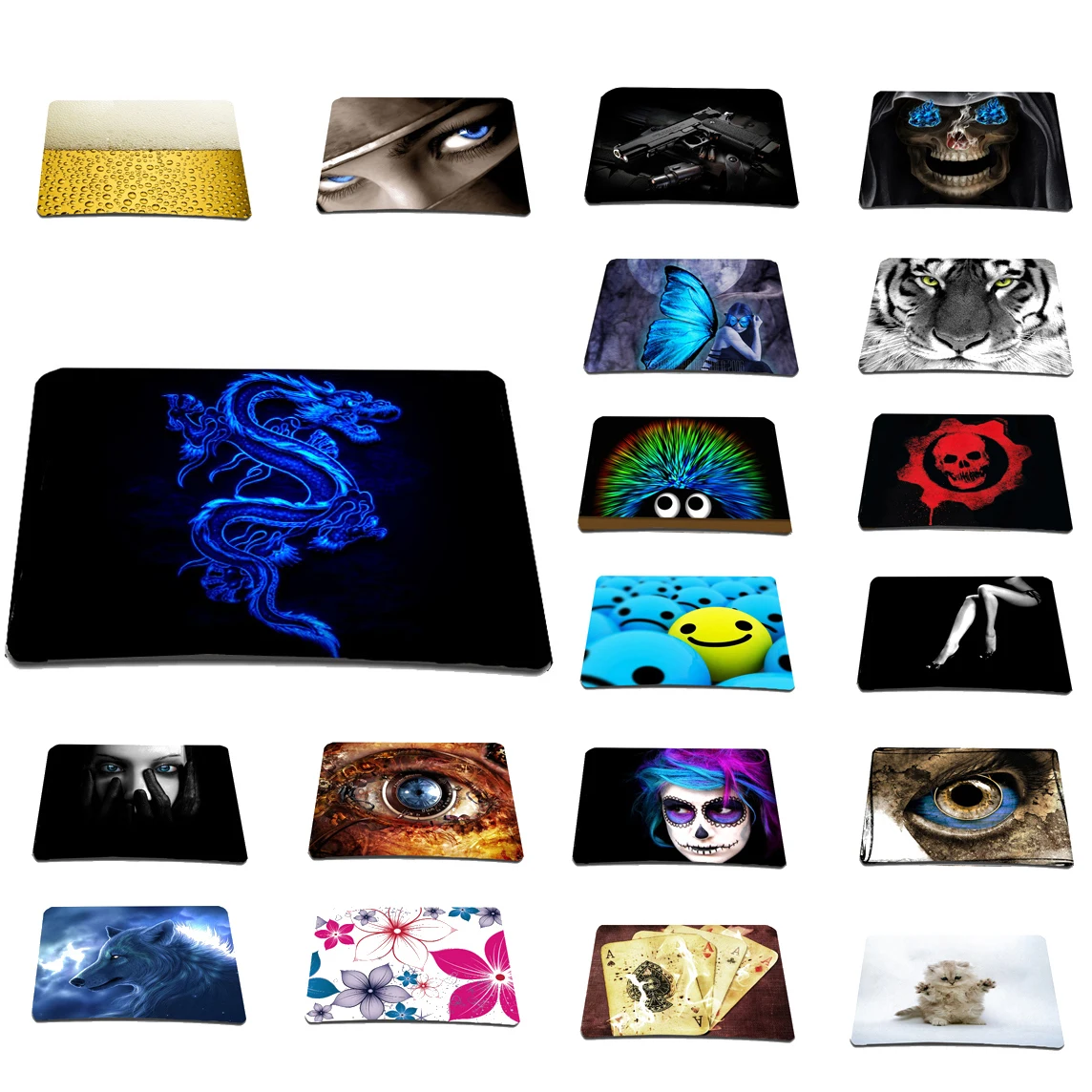 Tapis De Souris Boys Girls Gaming Laser Mouse Mat Anti-slip Slim Mousepad Laptop Trackball Mouse Pad Mice Pads For WOW Overwatch