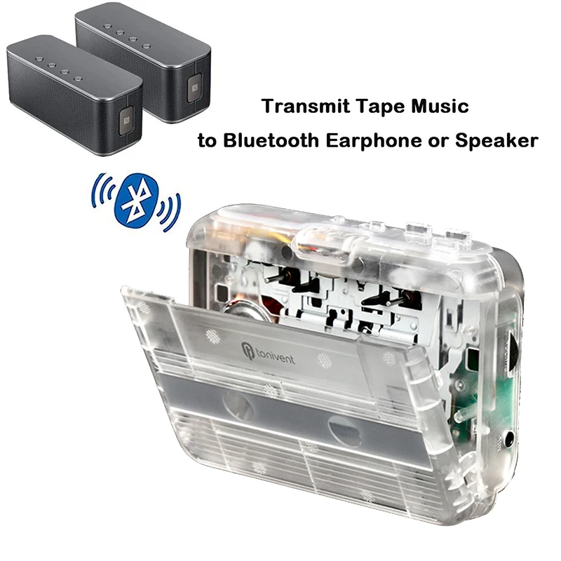 Portable Bluetooth Cassette Player with FM Radio Auto-revers function Bluetooth Audio Music Player Tape Cassette Recorder