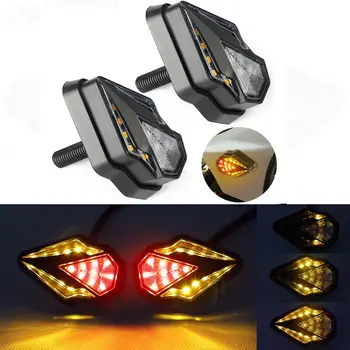 

New Arrival High Quality 2pcs Motorcycle Sequential Flush Mount LED Turn Signal DRL Blinker Light Indicator
