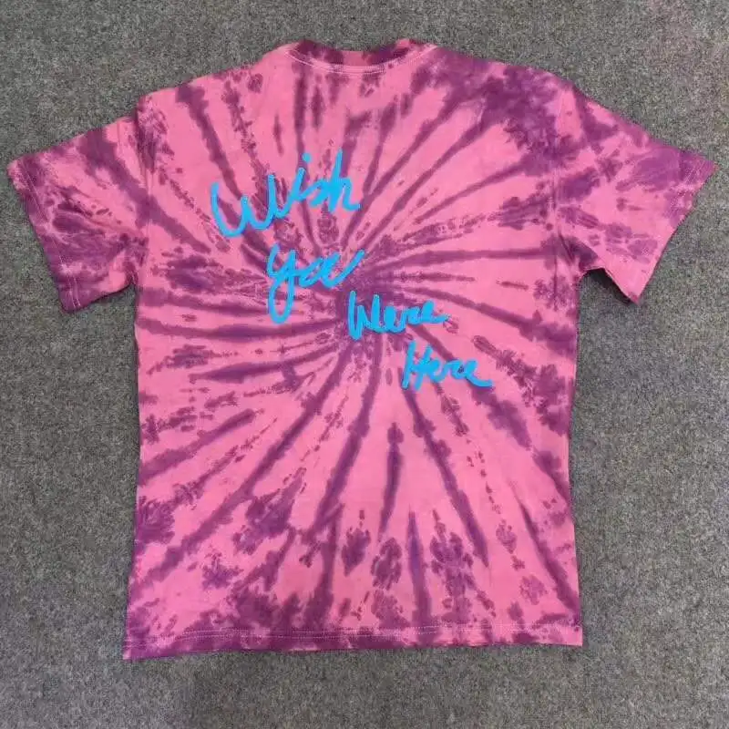 

Travis Scott Astroworld Birthday Party T Shirt Men Women Dyeing Billie Eilish High Quality ASTROWORLD TRAVIS SCOTT T-shirts