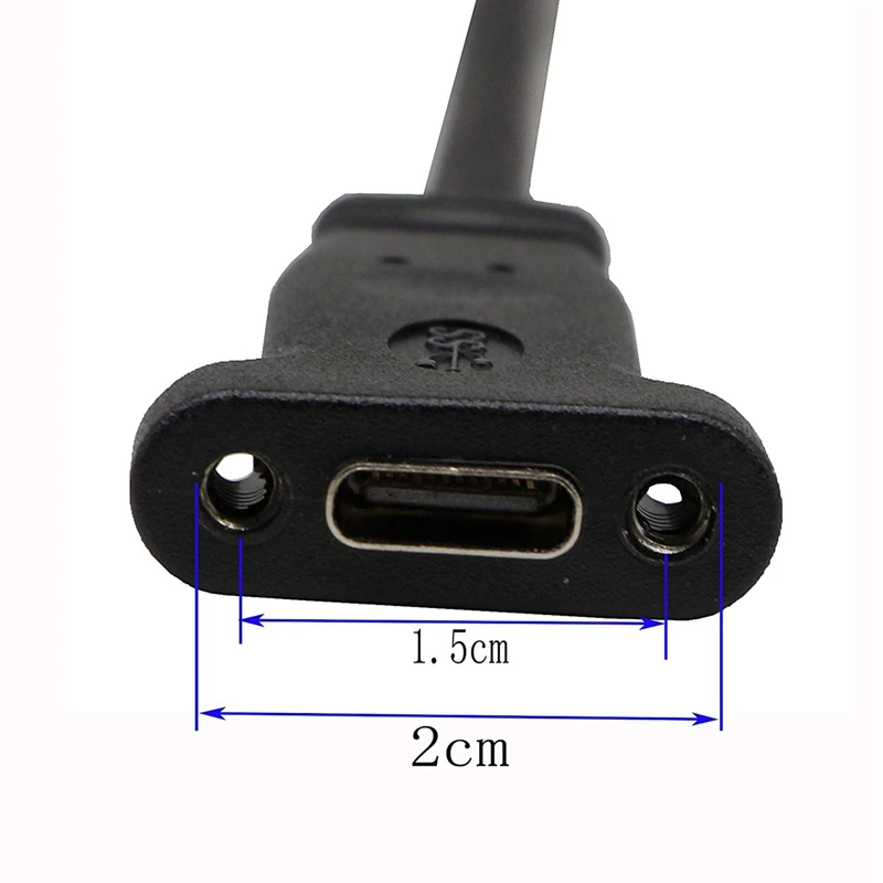 USB A 3,0 к USB C Передняя панель соединительный кабель, USB A 3,0 папа к usb type C гнездовой панельный удлинитель для синхронизации данных и зарядки