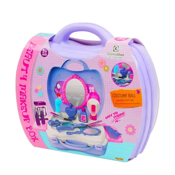 

Pretend Role Play Simulation Suitcase Make Up Toy Kit Educational Assortment ABS Kids Gift Fashion Tool Princess Funny Non Toxic