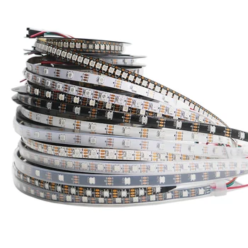 

DC5V WS2812B Smart led pixel strip 30/60/74/96/144 pixels/leds/m led lamp tape,WS2812 IC;WS2812B/M,IP30/IP65/IP67,1m/2m/3m/5m
