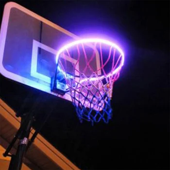 

LED Basketball Hoop Lights Solar Energy Waterproof Glow in Dark Lamp Induction Color Change TSH Shop