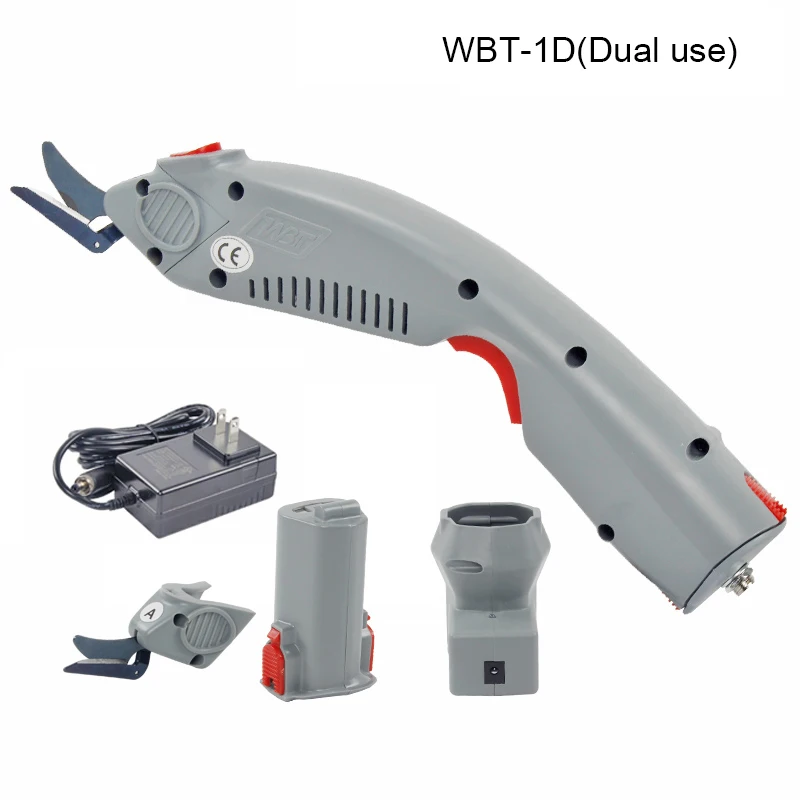 WBT-1D Многоцелевой WBT литиевая батарея зарядки ножницы ткань кожа сукно резка беспроводные ткань Швейные ручные ножницы - Цвет: WBT-1D
