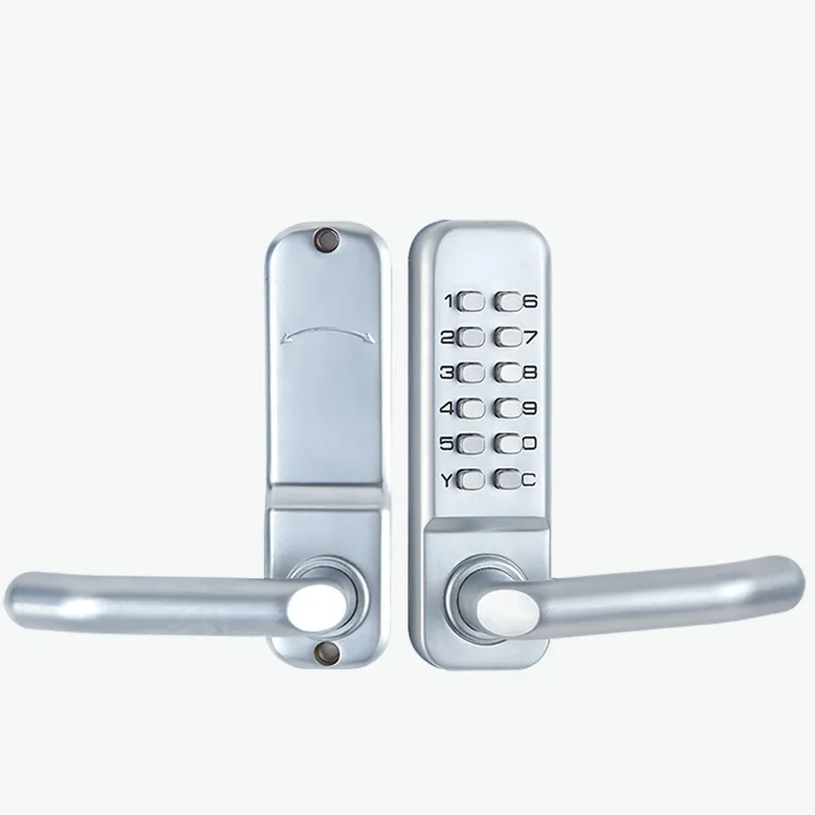 Keyless Mechanical Door Locks Keyless Digital Machinery Code Keypad Password Entry Door Lock  Zinc Alloy Doors Handle