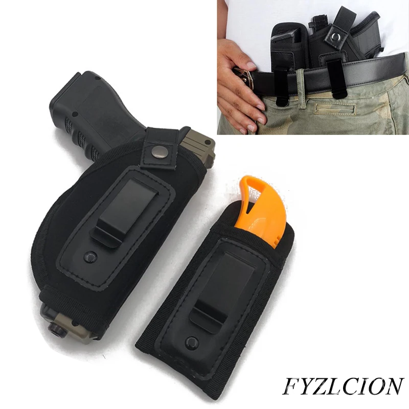 

Tactical Holster for Gun Inside Waistband IWB Concealed Carry Pistol Holster Fit GLOCK 17 19 22 23 32 33 Ruger Nylon Holster
