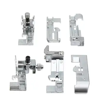 

6pcs/set Overlock Presser Feet Set Sewing Machine Parts Accessories Professional Presser Foot Kit for Juki Lock MO-50E MO-51E