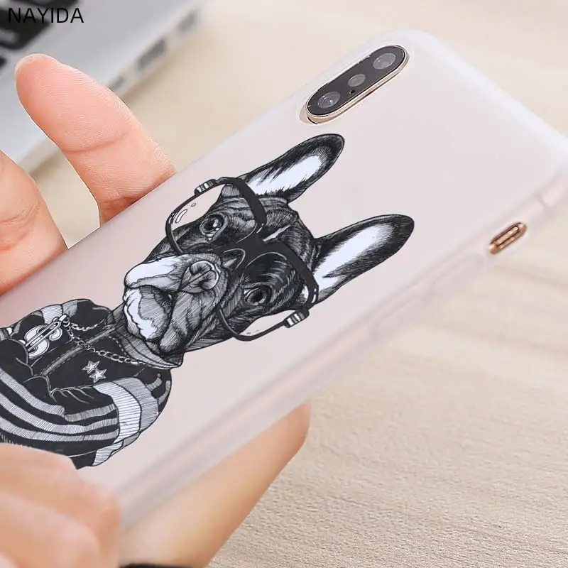 Мягкий чехол для Xiaomi 10 8 A2 A3 Cc9 Lite Mi 9se A1 6X 5X Note Pro с французским бульдогом|Бамперы| |