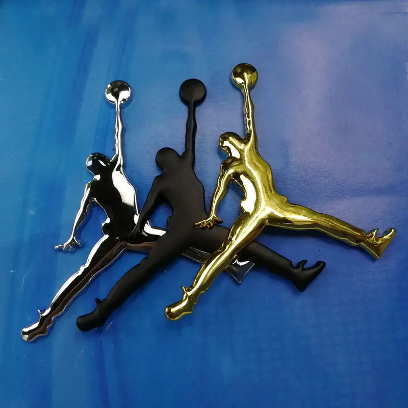 

Air Jordan Car Stickers Cool Decorative Sticker Side Seam Label Car Tail Tag Modified Logo Metal Logo Large