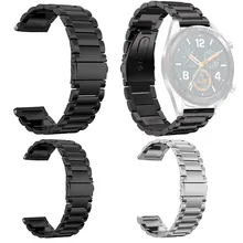 Ремешок из нержавеющей стали для часов huawei GT2 46 мм, ремешок для умных часов, сменный ремешок для мужчин, ремешок для часов для женщин и мужчин, роскошный браслет