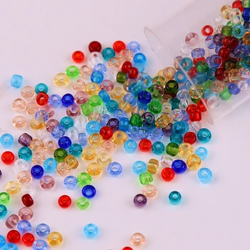 

Transparent Glass Seed Beads 720pcs 2mm Multi-Color Loose Bead For DIY Bracelet Necklace Garments Beaded Material Accessories