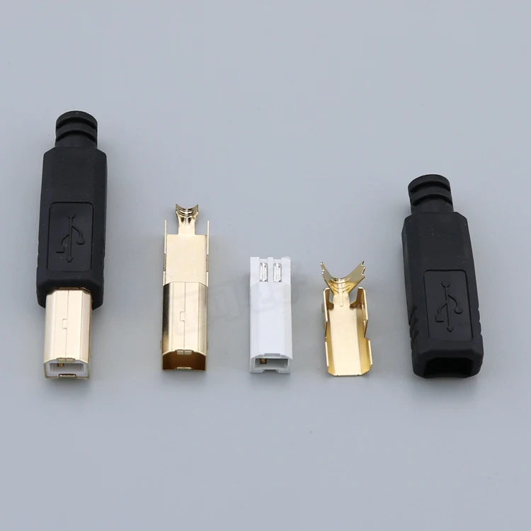 Lot DIY USB 2.0 B Type 4 Pin Male Printer Port Assembly Adapter Connector Solder